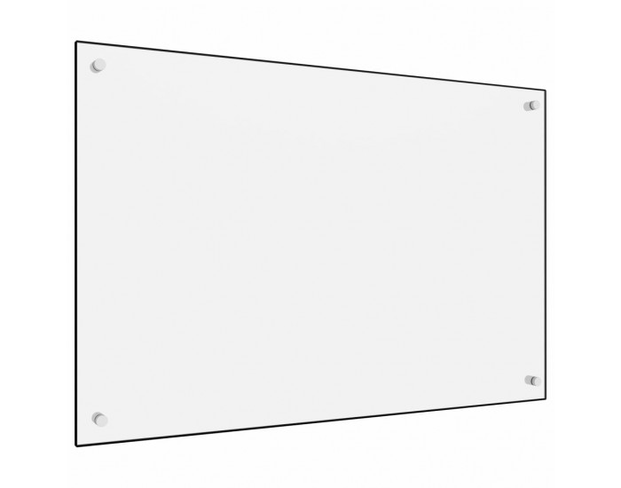 Sonata Кухненски гръб, бял, 90х60 см, закалено стъкло