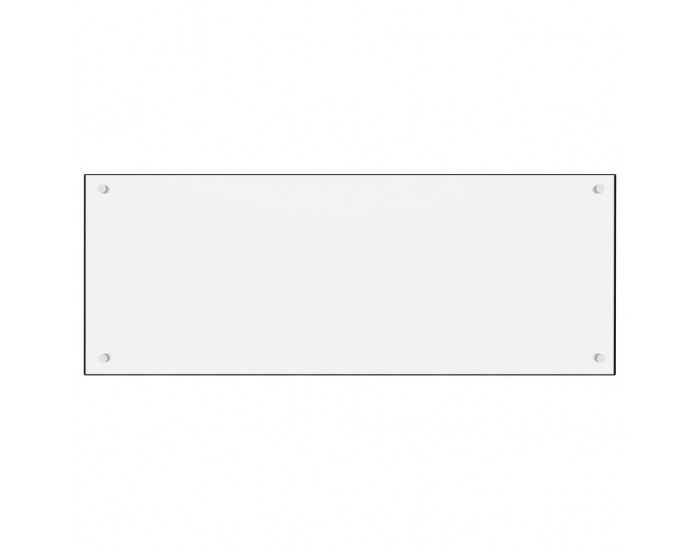 Sonata Кухненски гръб, бял, 100x40 см, закалено стъкло