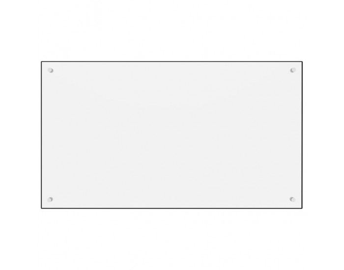 Sonata Кухненски гръб, бял, 100x60 см, закалено стъкло