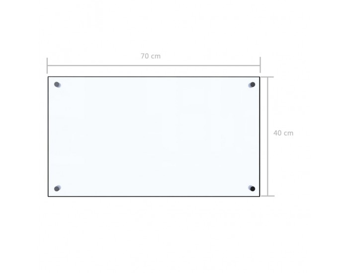 Sonata Кухненски гръб, прозрачен, 70x40 см, закалено стъкло