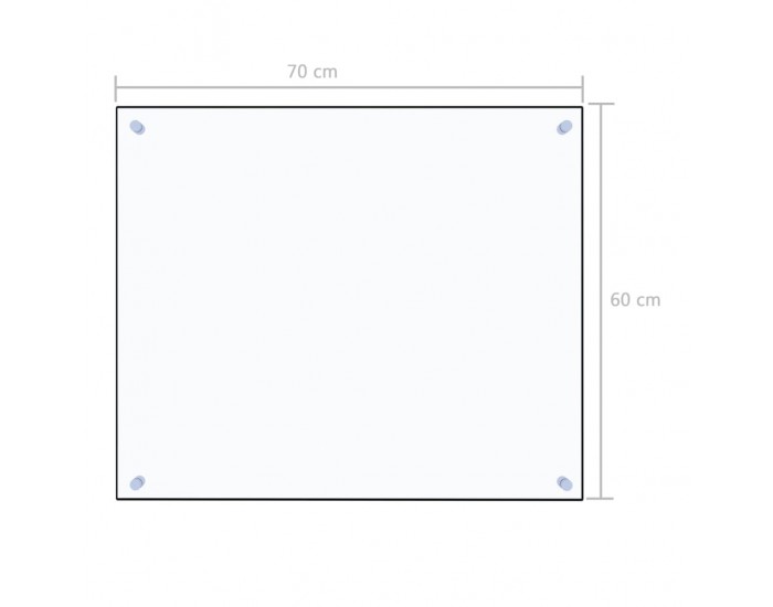 Sonata Кухненски гръб, прозрачен, 70х60 см, закалено стъкло