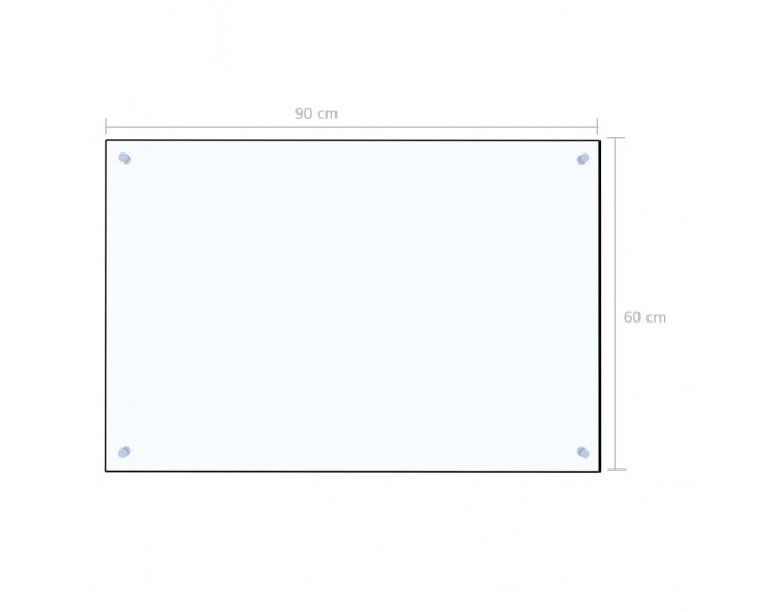 Sonata Кухненски гръб, прозрачен, 90х60 см, закалено стъкло
