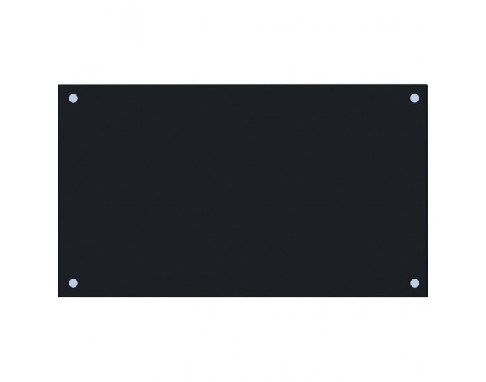 Sonata Кухненски гръб, черен, 70х40 см, закалено стъкло