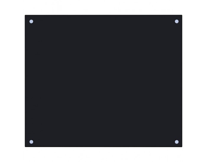 Sonata Кухненски гръб, черен, 70х60 см, закалено стъкло