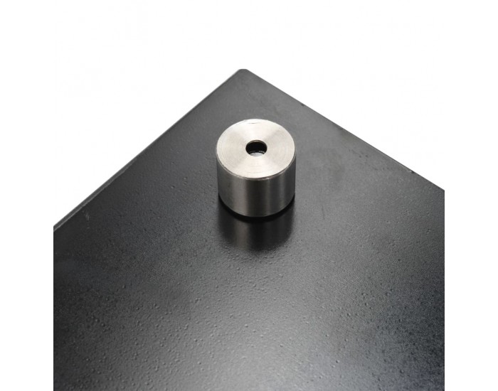 Sonata Кухненски гръб, черен, 70х60 см, закалено стъкло