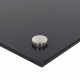 Sonata Кухненски гръб, черен, 70х60 см, закалено стъкло