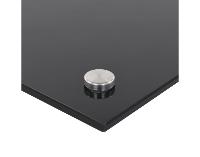 Sonata Кухненски гръб, черен, 80x40 см, закалено стъкло