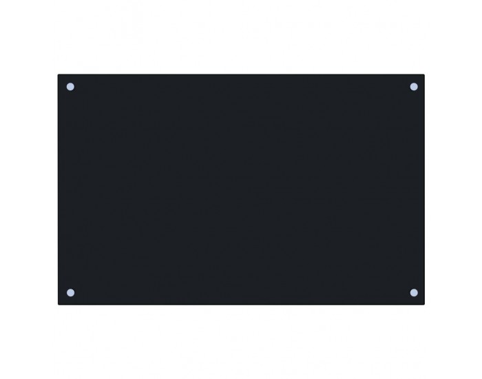 Sonata Кухненски гръб, черен, 80х50 см, закалено стъкло
