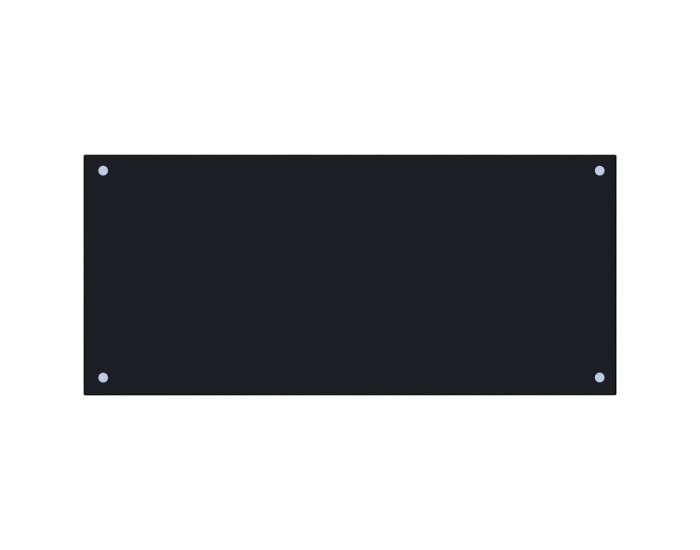 Sonata Кухненски гръб, черен, 90x40 см, закалено стъкло