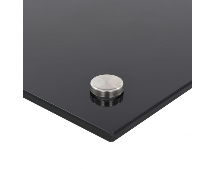 Sonata Кухненски гръб, черен, 100x60 см, закалено стъкло