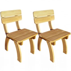 Sonata Градински столове, 2 бр, импрегниран бор - Градински столове