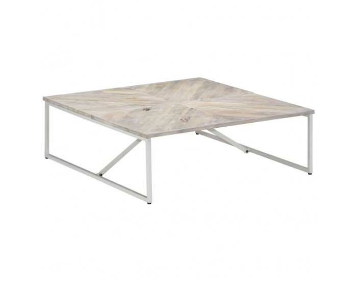 Sonata H Маса за кафе, 110x110x36 см, мангово дърво масив