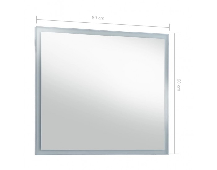 Sonata LED стенно огледало за баня, 80x60 см Sonata LED стенно огледало за баня, 80x60 см