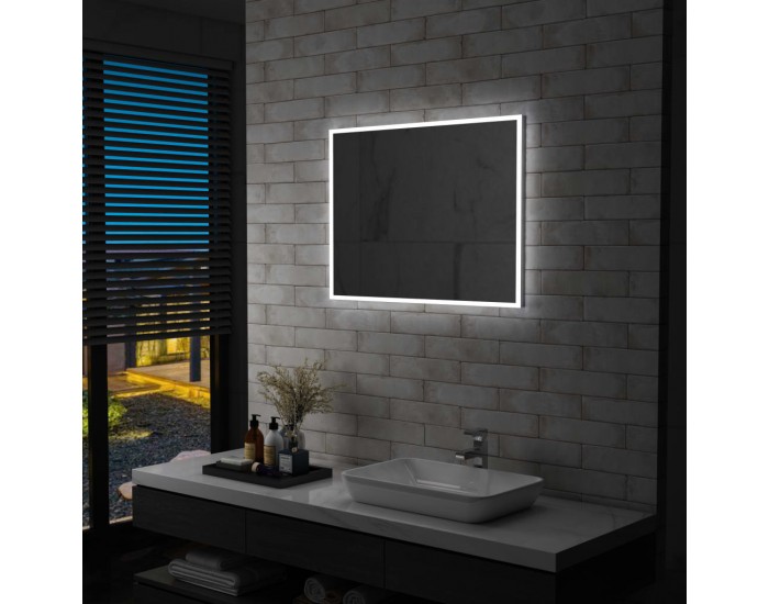 Sonata LED стенно огледало за баня, 80x60 см Sonata LED стенно огледало за баня, 80x60 см