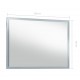 Sonata LED стенно огледало за баня, 100x60 см