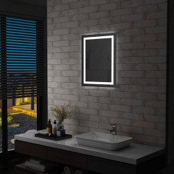 Sonata LED огледало за баня със сензор за допир, 50x60 см - Шкафове за баня