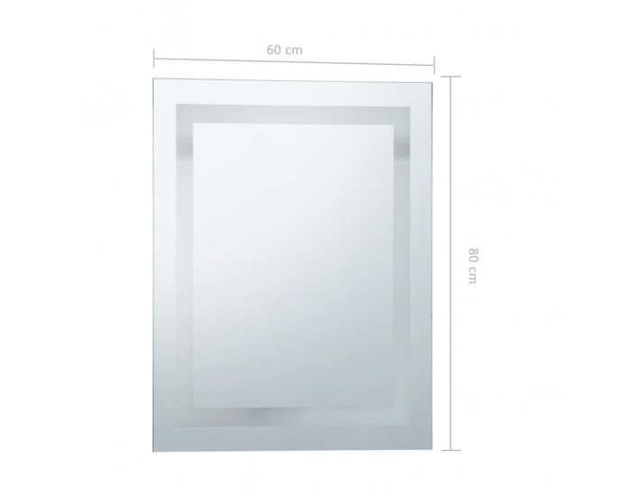 Sonata LED огледало за баня със сензор за допир, 60x80 см
