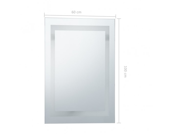Sonata LED огледало за баня със сензор за допир, 60x100 см