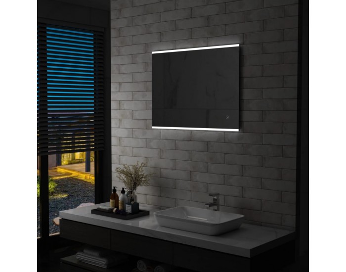 Sonata LED стенно огледало за баня със сензор за допир, 80x60 см Sonata LED стенно огледало за баня със сензор за допир, 80x60 см