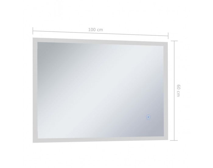 Sonata LED стенно огледало за баня със сензор за допир, 100x60 см Sonata LED стенно огледало за баня със сензор за допир, 100x60 см