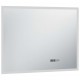 Sonata LED огледало за баня със сензор за допир и час, 80x60 см