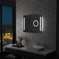 Sonata LED стенно огледало за баня със сензор за допир, 80x60 см - Шкафове за баня