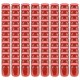 Sonata Стъклени буркани за сладко с червени капачки, 96 бр, 230 мл