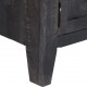 Sonata ТВ шкаф, черен, 118x30x40 см, мангово дърво масив