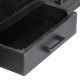 Sonata ТВ шкаф, черен, 118x30x40 см, мангово дърво масив