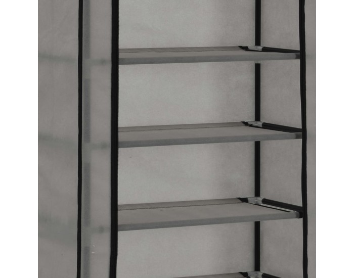 Sonata Шкаф за обувки с покривало, сив, 57x29x162 см, плат
