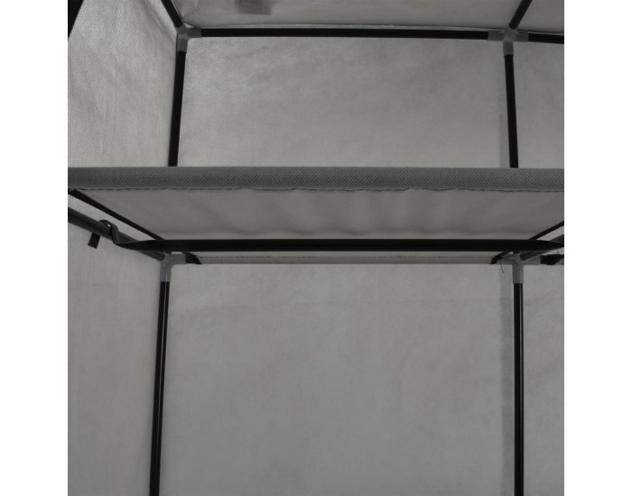 Sonata Гардероб с отделения и лостове, сив, 150x45x175 см, плат
