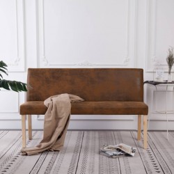 Sonata Пейка, 139,5 см, кафява, изкуствен велур - Мека мебел