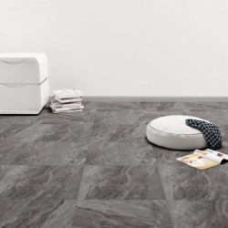 Sonata Самозалепващи подови дъски от PVC, 5,11 м², черни с шарки - Дневна