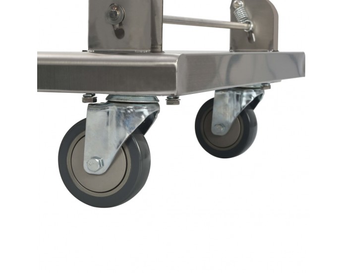 Sonata Платформена количка, сребриста, 82x53x86 см, неръждаема стомана