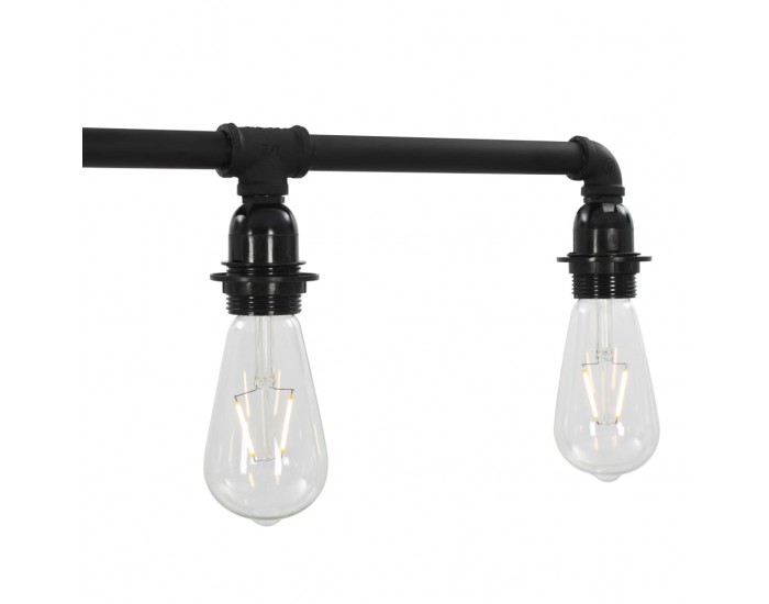 Sonata Таванна лампа, черна, 5 x E27 крушки