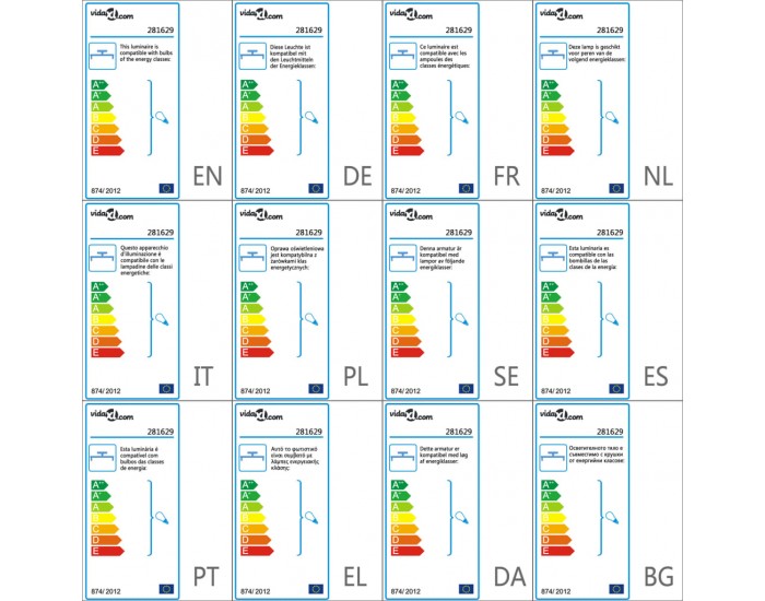 Sonata Таванна лампа, черна, 5 x E27 крушки