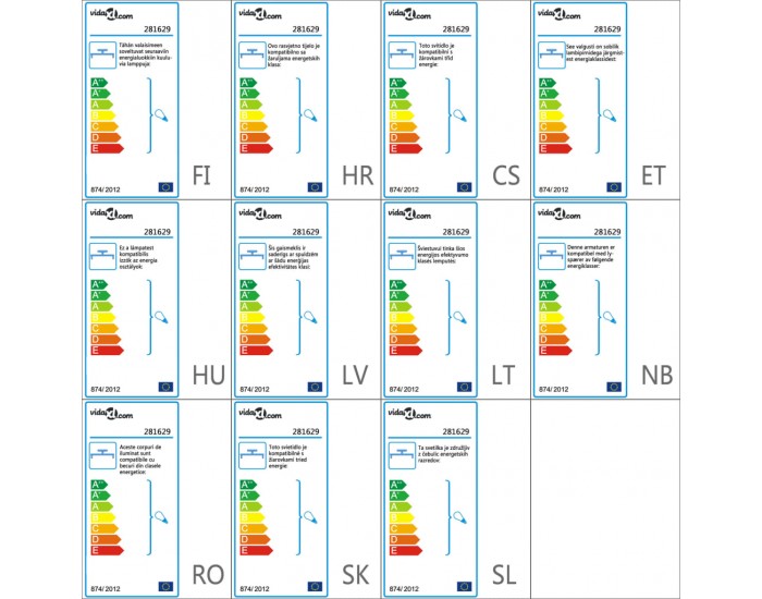 Sonata Таванна лампа, черна, 5 x E27 крушки