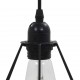 Sonata Таванна лампа с дизайн на диаманти, черна, 3 x E27 крушки