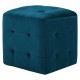 Sonata Нощни шкафчета, 2 бр, сини, 30x30x30 см, кадифен текстил