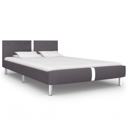 Sonata Рамка за легло, сива, изкуствена кожа, 120x200 cм - Тапицирани легла