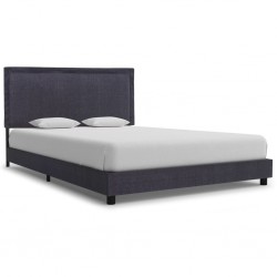 Sonata Рамка за легло, тъмносива, текстил, 140x200 см - Тапицирани легла