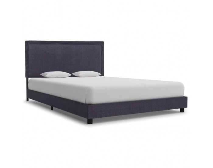 Sonata Рамка за легло, тъмносива, текстил, 140x200 см