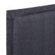 Sonata Рамка за легло, тъмносива, текстил, 140x200 см