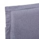 Sonata Рамка за легло, светлосива, текстил, 140x200 см