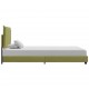 Sonata Рамка за легло, зелена, текстил, 90x200 см