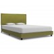 Sonata Рамка за легло, зелена, текстил, 140x200 см