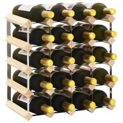 Sonata Стойка за вино за 20 бутилки, масивна борова дървесина - Дневна