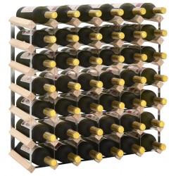 Sonata Стойка за вино за 42 бутилки, масивна борова дървесина - Етажерки