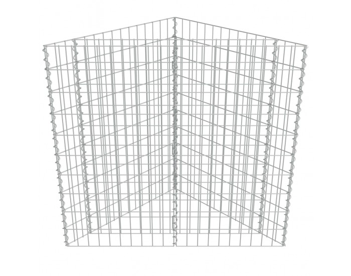 Sonata Габион повдигната леха, поцинкована стомана, 75x75x50 cм