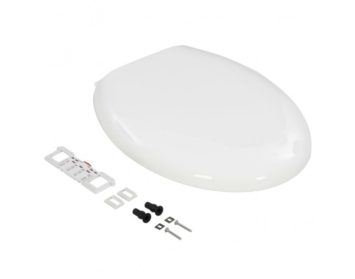 Sonata Тоалетна седалка, плавно затваряне, бърз монтаж/демонтаж, бяла